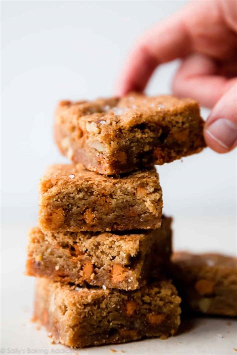 blondies recipe sally's baking addiction|blondie brownies with butterscotch chips.